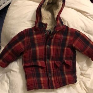 Boys 3T Wool Coat with Fleece Lining